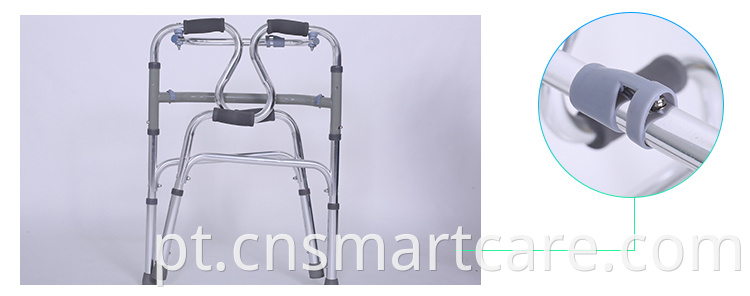 Walker do Rollator Ajustável Ajustável Médico para Adulto Walker de Alumínio